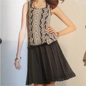 M CAbi gray Femme a Line knit skirt